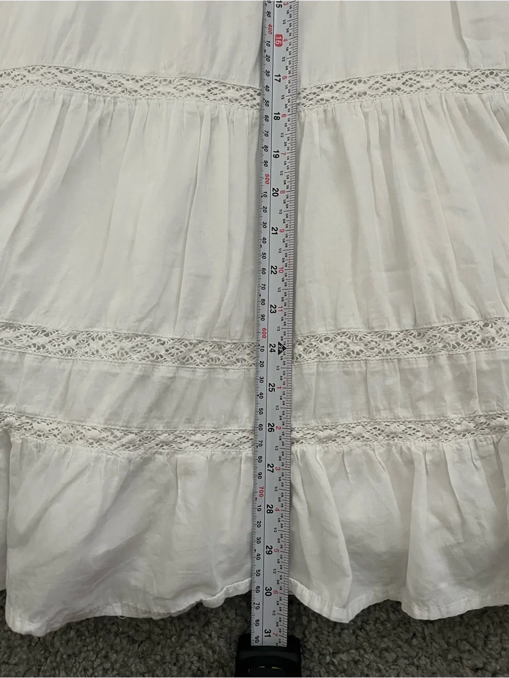 H&M White Ruffle Tiered Dress - Picture 5 of 6